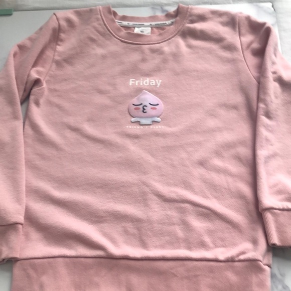 Kakao Friends Apeach Pullover Sweatshirt Size Girl's Large / Unisex - Picture 8 of 9